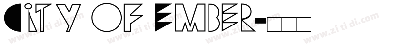 City of Ember字体转换